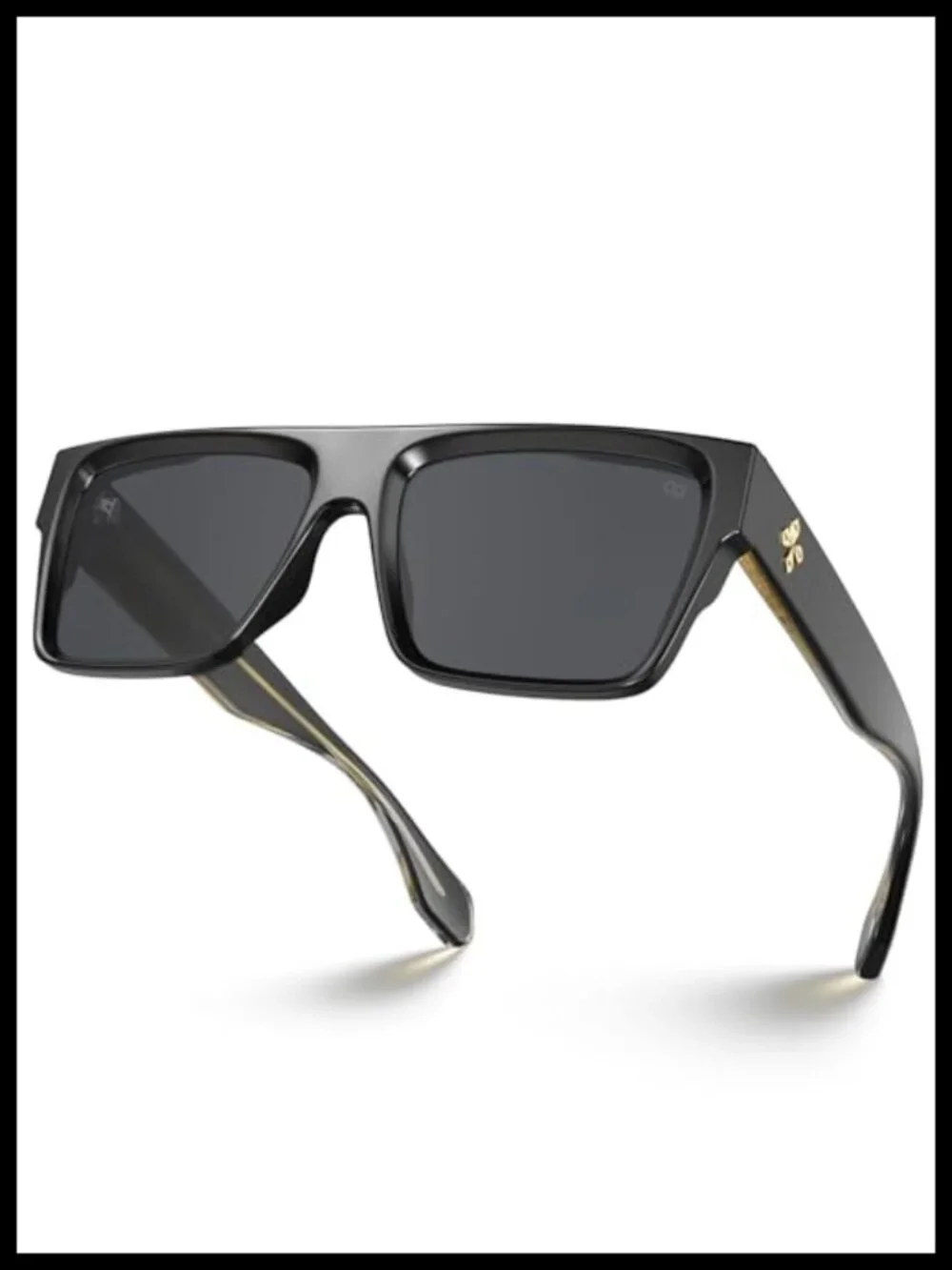 Oversized Square Flat Top Sunglasses UV400 Protection Unisex